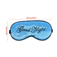 thumbnail image 2 of tooloflife Embroidered Eye Mask Breathable and Comfortable for Travel Resting Sleeping 5 Colors, 2 of 5