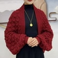 thumbnail image 2 of BUWTTED Womens Winter Scarves Elegant Open Front Chunky Knitted Shrug Shawl Wrap Cozy Soft Lightweight Fall Warm Winter Womens Scarves Size:One Size, 2 of 3
