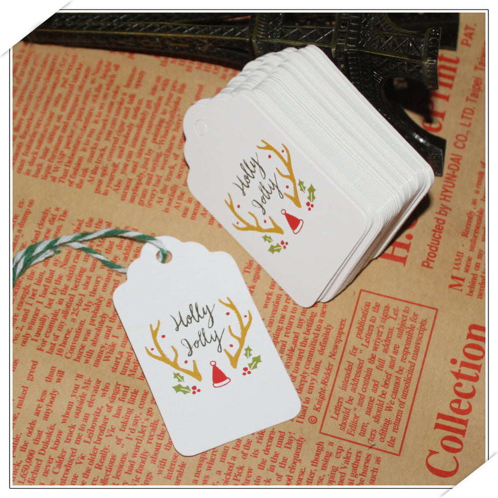 Gift Wrapping Tag Kraft Paper Tag Label Card Kraft Paper - Temu