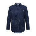 thumbnail image 1 of Maine - Camisa Estampado de Dash de Manga Larga para Hombre (Marino), 1 of 3