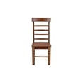 thumbnail image 4 of Hawthorne Collections Sante Fe Wood Ladderback Dining Chair in Brown (Set of 2), 4 of 5