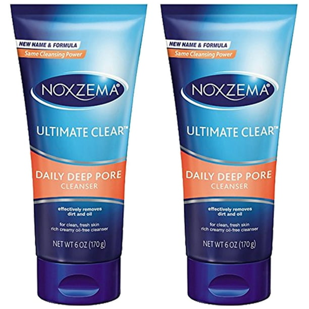 (2 Pack) Noxzema Ultimate Clear Daily Deep Pore Cleanser (6 oz
