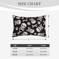 thumbnail image 4 of Xecao black white Skull bone for Decorative Throw Pillow Case for Couch,Sofa or Bed Set,Pillow Cover for Sofa Home Decor Ideal Gift-14"x20", 4 of 6
