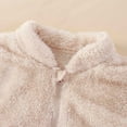 thumbnail image 4 of Lmnyox Toddler Baby's Cute Clothes Set Flannel 2 Piece Outfits Fleece Zipper Sweatshirts and Pants Thermal Loungewear, 4 of 7