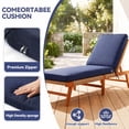 thumbnail image 4 of YEERSWAG 80x26x3 Inch Outdoor Patio Chair Cushion Recliner Cushion Chaise Lounge Cushion Non Slip Waterproof Beach Garden Furniture Cushion with Ties, 4 of 9