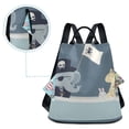thumbnail image 5 of FORMRS Women's Travel Backpack Purse Anti-Theft Hidden Pockets Casual Shoulder Bag, Cute Animals, 5 of 7