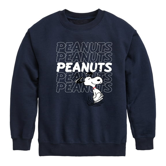 Peanuts - Snoopy Repeat - Toddler & Youth Crewneck Fleece Sweatshirt