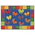 thumbnail image 2 of Carpets For Kids 3517 123 ABC Butterfly Fun 8 ft. x 10 ft. Rectangle Rug, 2 of 2
