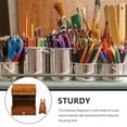 thumbnail image 2 of MERRYHAPY Office Desktop Storage Box Wooden Rectangular Stationary Storage Assorted Color 1 Set, 2 of 4