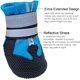 thumbnail image 2 of BRILLAR Botas impermeables para perros con correas reflectantes antideslizantes, juego de 4, ideales para cachorros, perros pequeños y medianos (XXL, azul), 2 of 5