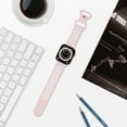thumbnail image 3 of WFEAGL Sport Apple Watch Band Soft silicone Breathable Band 42mm 44mm 45mm Light Pink White, 3 of 6