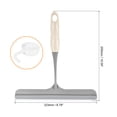thumbnail image 2 of Uxcell Shower Squeegee Glass Wiper with 2 Hooks Beige, 2 of 6