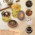 thumbnail image 6 of Bee Honeycomb Airtight Coffee Bean Canister 17oz Food Storage Containers with Lids For Gournd, Tea, Sugar, Flour, Rice, Cereal, Candy Cookie Jar, 6 of 8