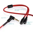 thumbnail image 3 of FLINT- Stereo Audio Cable Poweradd 3.5Mm Aux Cable (2.5Ft) Male To 2 Port Female Us Sel, 3 of 6