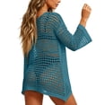 thumbnail image 4 of Crochet Cover Up for Women Mesh Hollow Out Bikini Cover Ups for Swimwear Summer Swimsuit 2026, 4 of 7