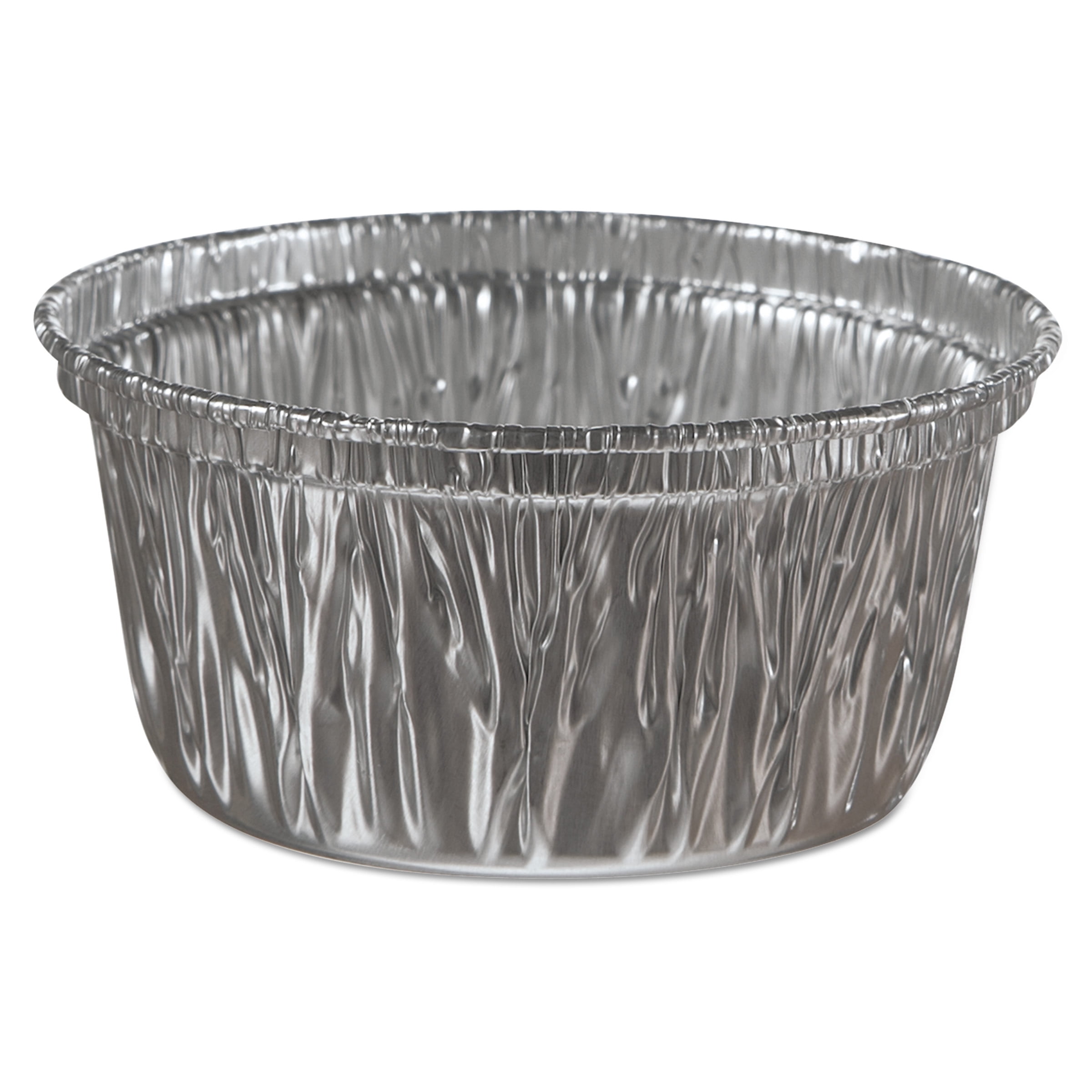 HandiFoil of America Aluminum Baking Cups, 4 oz, 3 3/8 dia x 1 9/16h