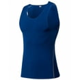 thumbnail image 1 of TOPTIE Men's Athletic Tank Top, Under Base Layer Sleeveless Shirt, Gym Workout Vest-Blue-XXL, 1 of 6
