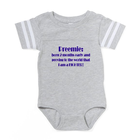 CafePress - Preemie2boy - Cute Infant Baby Football Bodysuit