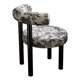 thumbnail image 2 of Silla de tocador moderna y duradera con respaldo, muebles para el hogar, cómoda para Pierna negra, 2 of 9