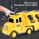 thumbnail image 4 of Camión de juguete con doble almacenamiento | Vehículo de ingeniería para niños a partir de 3 años | Luces musicales deslizantes con empuje y movimiento | Juguete educativo para niños y niñas | Regalo, 4 of 5