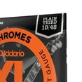 thumbnail image 3 of D'Addario Guitar Strings 3 Sets Flatwound Chromes Extra Light 10-48 Plain 3rd, 3 of 5
