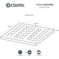 thumbnail image 4 of Colchoneta de Memory Foam con Gel, Sobrecolchón Topper 7 Zonas de Presion, Confort Acolchado, Cama Suave, Soporte Premium para Espalda, Protector de colchones 5 cm (Matrimonial, Azul), 4 of 6