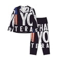 thumbnail image 1 of Balery Veterans Day2 Conjunto de Pijama con Estampado para Mujer, Conjunto de Dos Piezas con Manga Larga, Ropa de Dormir Suave con Bolsillos, Pijamas Cómodos-Large, 1 of 7