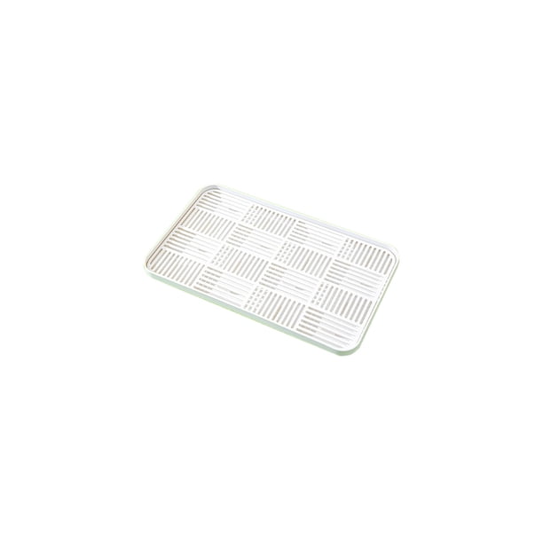 Bandeja de Jabón para Fregadero de Cocina Caja de Jabón Desmontable Rectangular Grande, Soporte de Plástico de 39.2x22.2x2.7cm para Múltiples Jabones Esponjas Tazas Bandeja de Plástico Grande