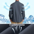 thumbnail image 6 of liyiyiyia Mens Long Sleeve Button-Up Shirts Quick Dry Sun Protection Shirts for Fishing Hiking, 6 of 7