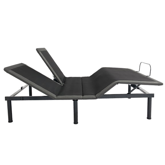 Queen Adjustable Bed Base with Voice Control, Wireless Charging, Zero Gravity & Anti-Snore Presets, Ultra-Quiet Motor, No-Tool Assembly