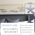thumbnail image 4 of Decoración de pared de metal con forma de estrella de mar POXOHO, 30 cm, color plateado náutico, 4 of 6