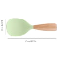 thumbnail image 3 of Chenmei Short Wooden Handle Silicone Spatula Multifunction Spatula Cooking Spoon Silicone Spoon with Wooden Handle Heat Insulation Heat Spoons for Rice Cooker, 3 of 7