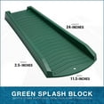 4Pack Decorative Downspout Green Splash Block Rain Gutter Drain