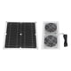 thumbnail image 5 of Kit De Ventilador Dual Con Energía Solar, Ventilador Solar De 25 W, Eficiente IPX65, Resistente Al Agua, Mantiene La Circulación Del Aire, Protector De Malla Doble Para Gallinero, 5 of 7