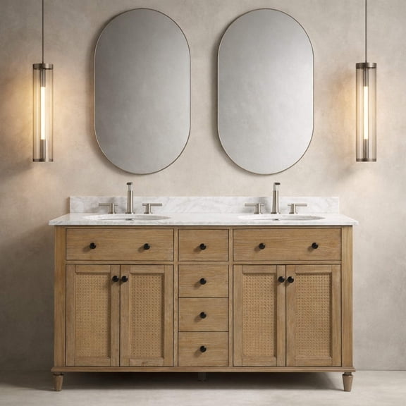Annie 55" Bathroom Vanity Weathered Fir
