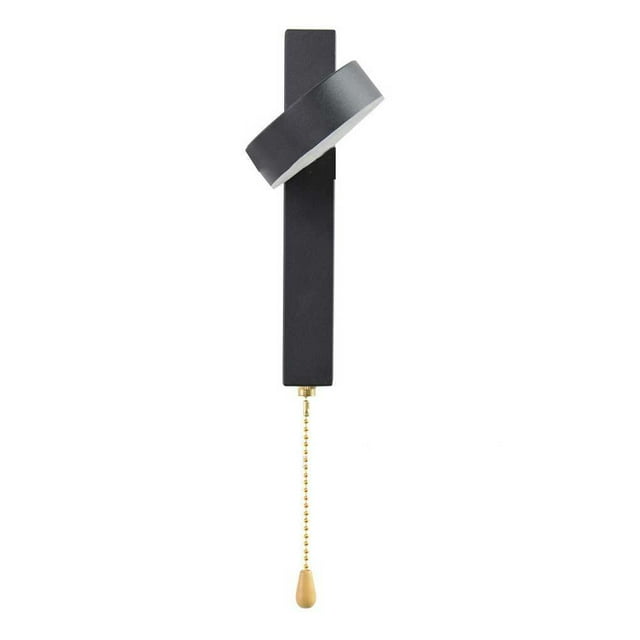 Naiovety Lámpara LED de pared para dormitorio, baño, cocina, balcón, accesorio de fondo interior, luz moderna para el hogar, Hotel, oficina, Iluminación y accesorios Negro Tipo 2 Luz calida