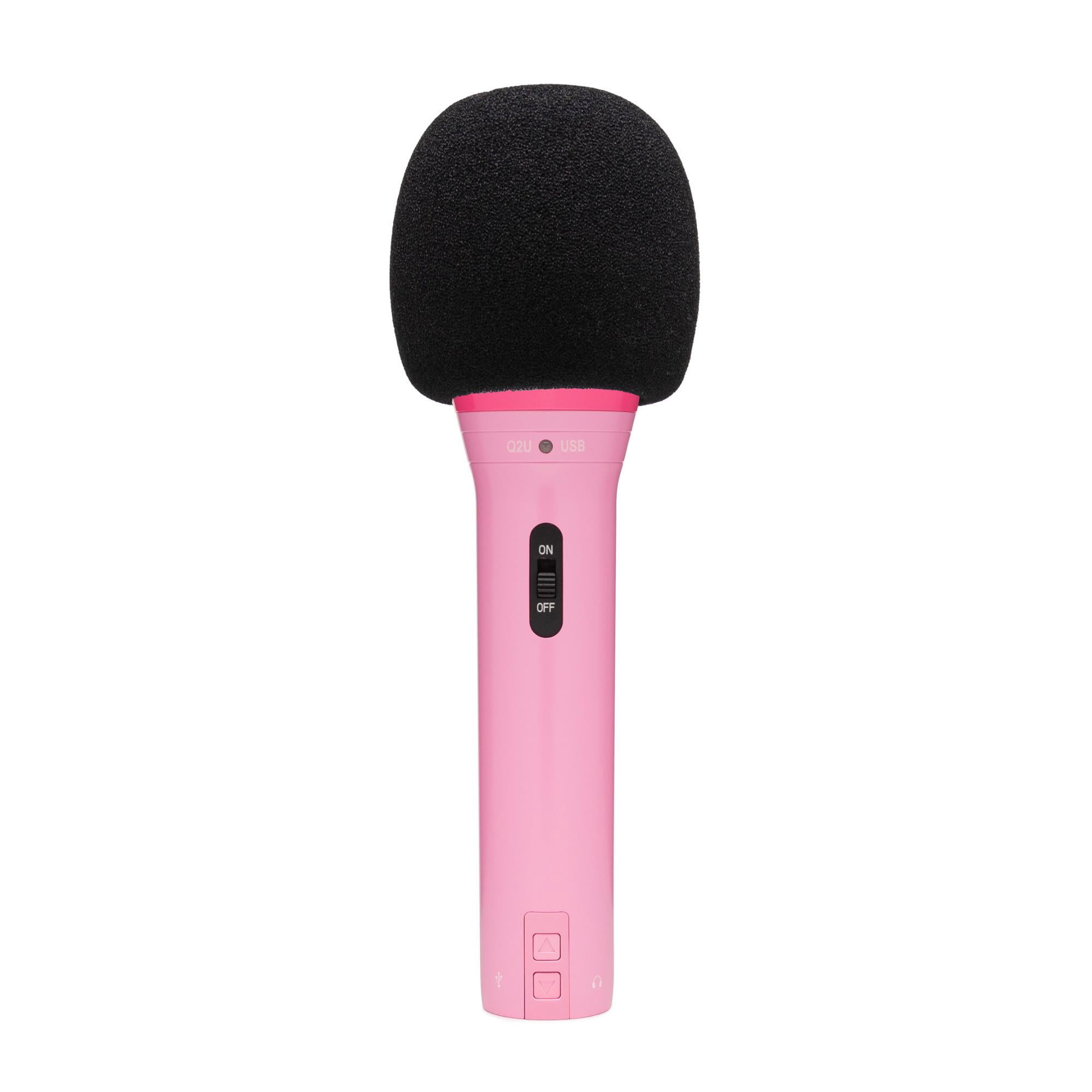 Samson Q2U Dynamic USB Microphone (Pink, 3-pack) Bundle with 3 x Shockmounts, 3 x Boom Arms and 3 x Pop Filters (12 items)