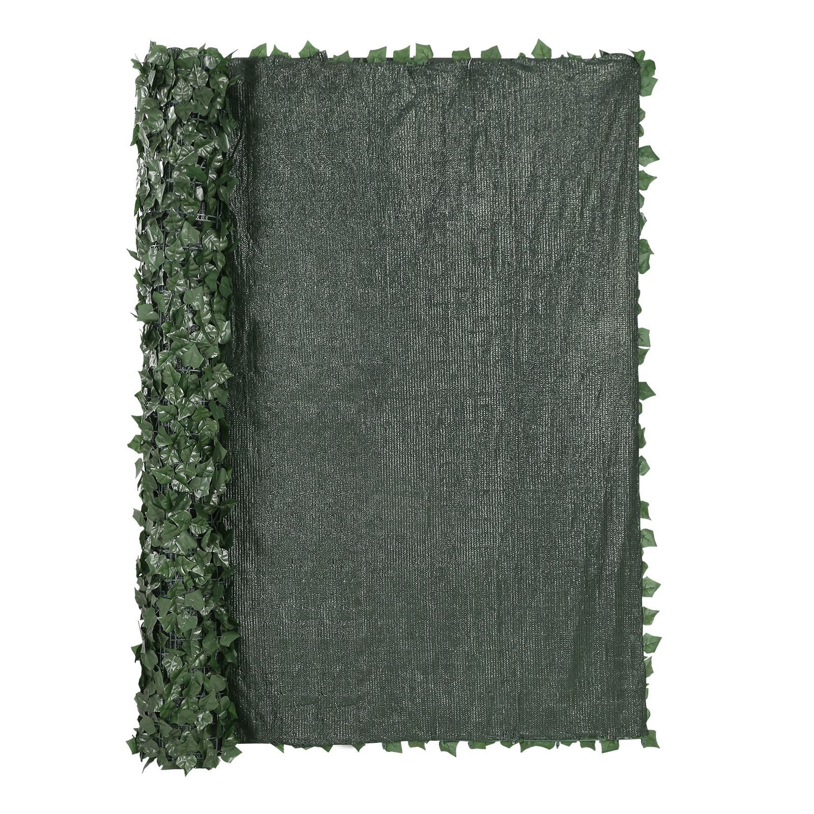 Artificial Ivy Privacy Fence, 96" x 72", Fade-Resistant Silk Leaves, UV-Resistant PE Mesh Backing, 100% Blockage, for Garden, Patio, Balcony & Indoor Walls