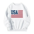 thumbnail image 3 of Hauaitttt U.S.A Letter Graphic Thermal Print Hoodie Alien Outfit Women Ladies Sweaters Knit Sleeve Ladies Zip Sweater Comfort Color Sweatshirts Women Tunic Zip up Hoodie Crop Comfy Womens Long Sleeve, 3 of 3