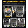 thumbnail image 2 of Radio de coche estéreo Leadfan para Toyota Corolla 2009-2013 con CarPlay y Android Auto, 2 of 8