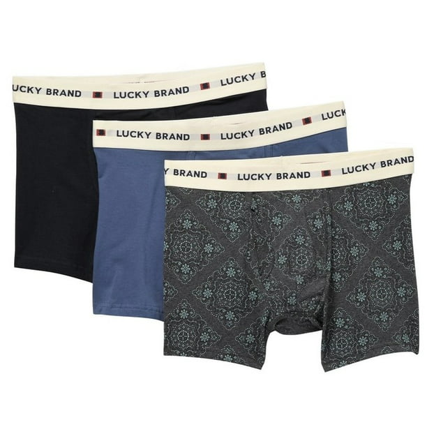 Lucky Brand - LUCKY BRAND MEN - 3 PACK BOXER BRIEF - 193 P66 BLUEBERRY ...