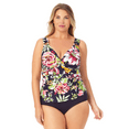 thumbnail image 1 of Anne Cole Plus - Twist Front Underwire Tankini Swim Top, 1 of 3