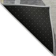 thumbnail image 3 of HomeRoots 600945 8 x 10 ft. Black, Gray & Tan Abstract Washable Indoor & Outdoor Rectangle Area Rug, 3 of 5