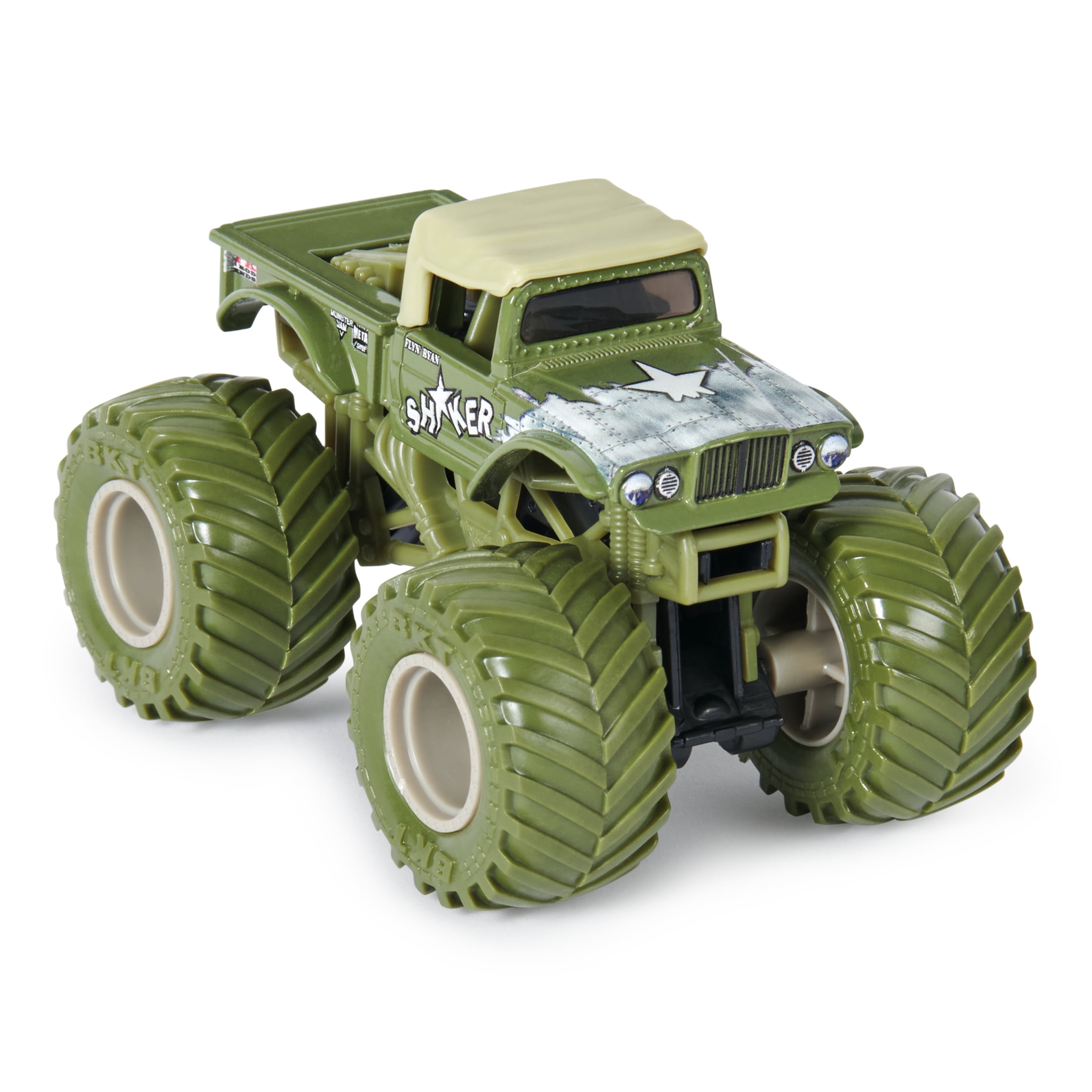 Monster Jam, Official Shaker Vs. Soldier Fortune Die-Cast Monster Trucks, 1:64 Scale, Kids Toys for Boys Ages 3 and up