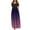Purple womens dresses, variant on Summer Saving Wycnly Summer Dresses for Women Beach Party Empire Waist Swing Pocket Cold Shoulder Maxi Dresses Short Sleeve Crewneck Gradient Long Sun Dress Blue XL Up to 65% off