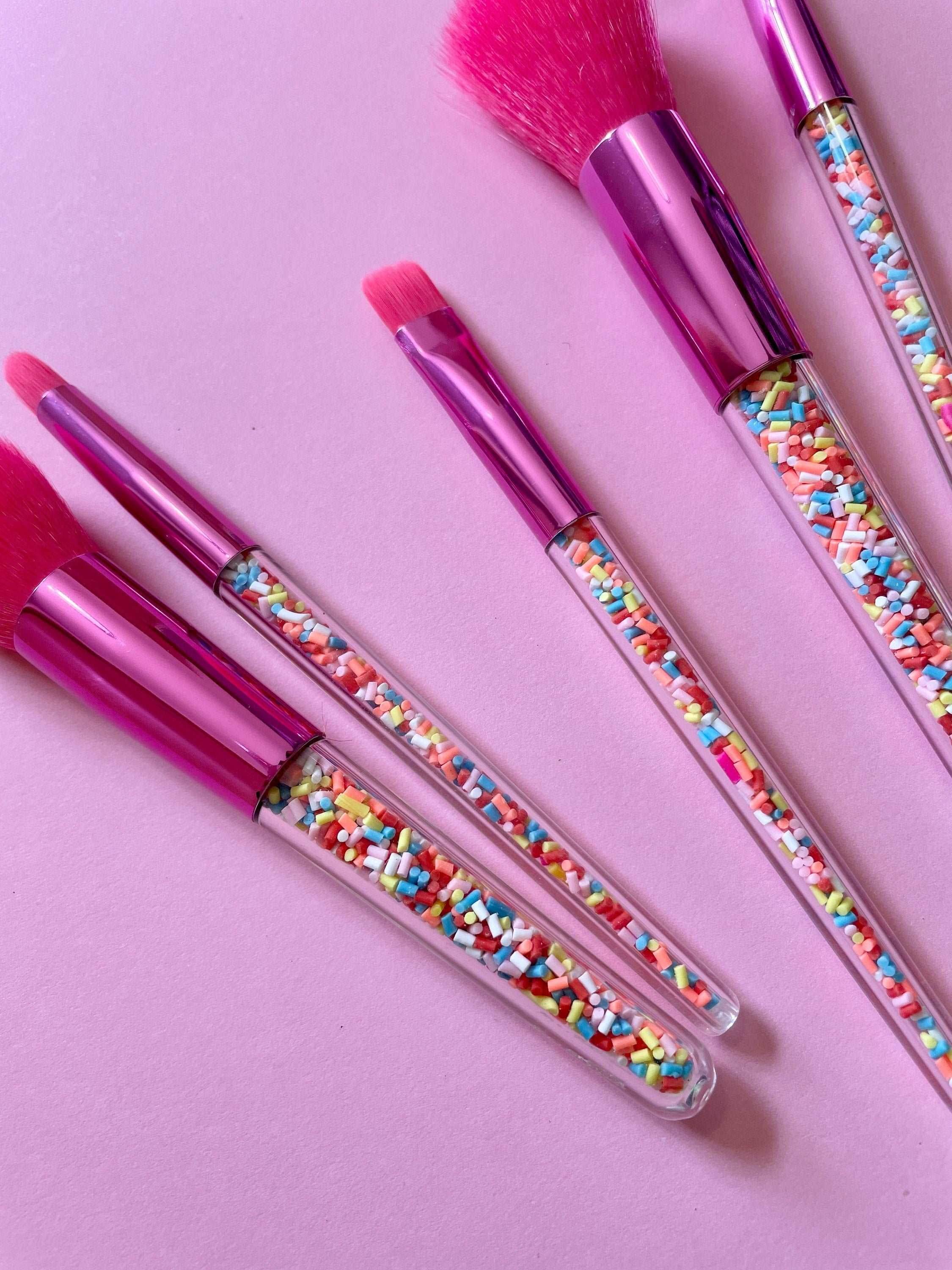 Birthday Cupcake Sprinkles Makeup Brushes