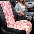 thumbnail image 4 of Chririnla Car Seat Covers Leopard Print 2 Pcs Set Car Front Seat Covers Breathable for Cars Easy to Install Polyester Car Seat Cover for Front, 4 of 7