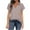 Gray, variant on Two Piece Sets for Women Short Sleeve V-Neck Blouses Half Sleeve Loose Tops,Sizes S-2XL