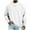 White, variant on Dealovy Crew Neck Sweatshirts for Men Breathable Loose Fitted Casual Going out Sports Running Spring Trendy Mens Sweatshirts