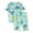 1-Light Green631, variant on WOYY Boys Loungewear Soft Cotton Short Sleeve Top Shorts Leisure Outfits Sleepwear Set, Sizes 18-24 Months